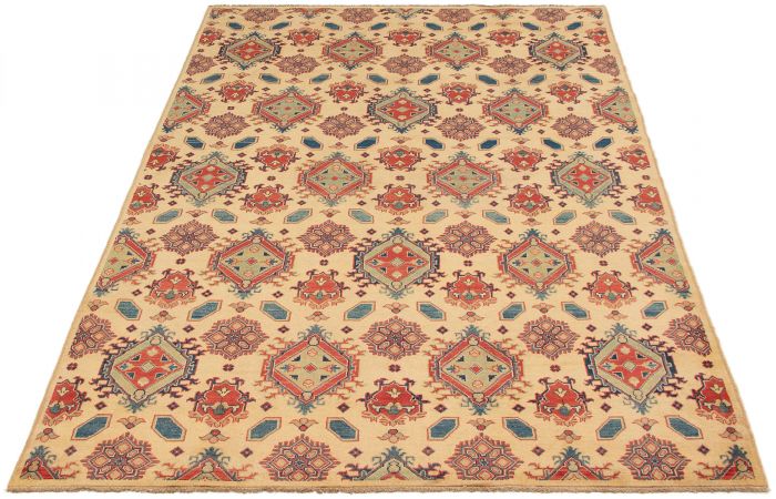 Afghan Finest Ghazni 6'5" x 9'10" Hand-knotted Wool Rug 