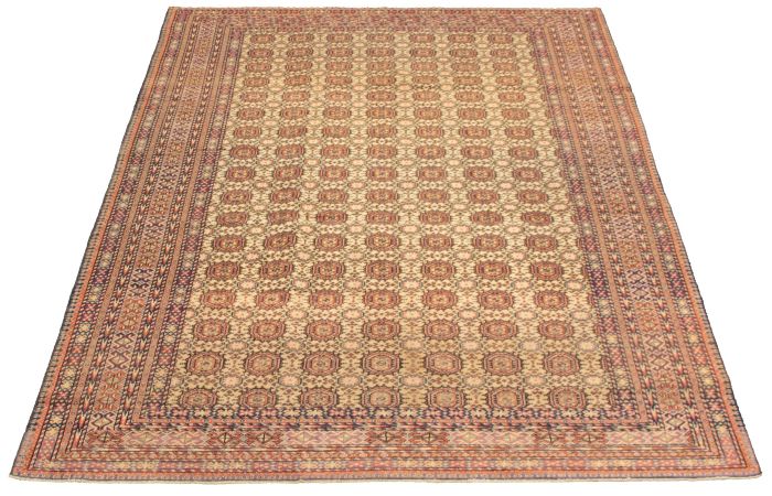 Turkish Kayseri Vintage 6'5" x 9'7" Hand-knotted Wool Rug 