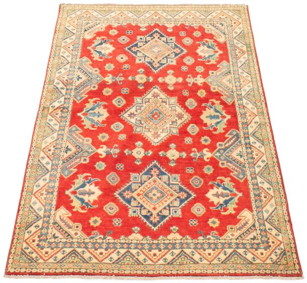 Afghan Finest Ghazni 4'10" x 6'6" Hand-knotted Wool Rug 