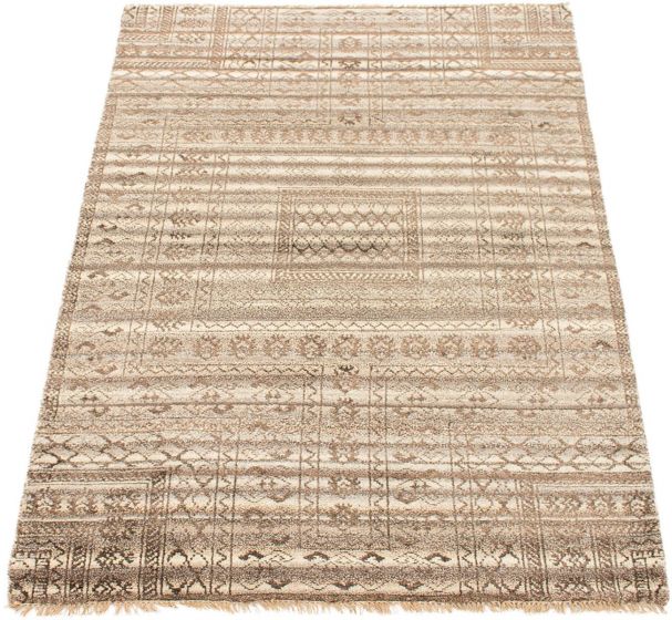 Indian Eternity 4'11" x 7'10" Hand-knotted Wool Rug 