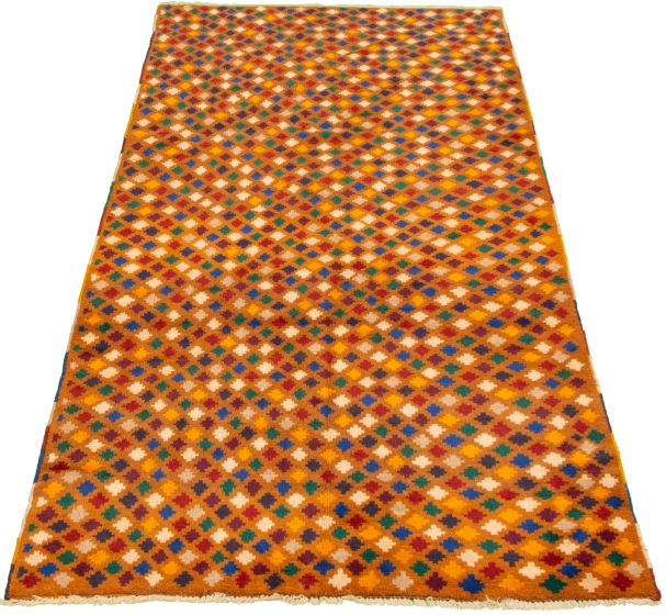 Afghan Akhjah 4'7" x 9'11" Hand-knotted Wool Rug 
