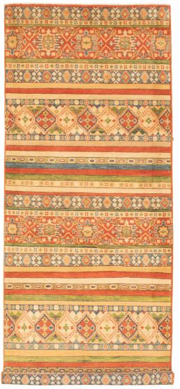 Afghan Finest Ghazni 3'10" x 11'1" Hand-knotted Wool Rug 