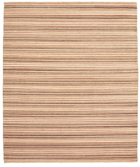 Indian Ananda 8'1" x 9'10" Hand Loomed Wool Rug 