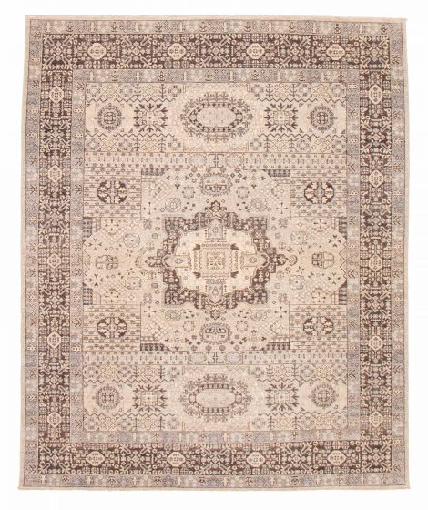 Pakistani 18 Of 20 Pak Finest Mamluk 7'11" x 9'9" Hand-knotted Wool Rug 