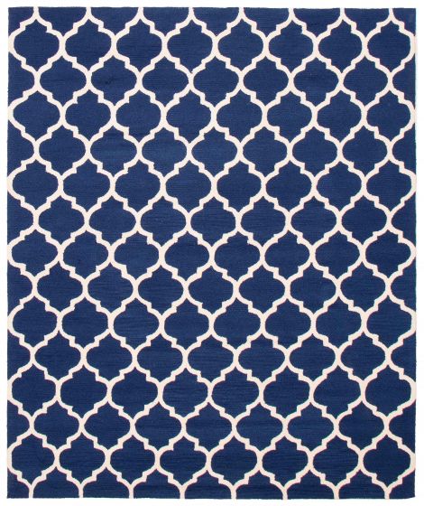 Indian Timeless 7'7" x 9'4" Hand Tufted Wool Rug 