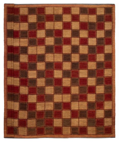 Pakistani Lahor Finest 15'3" x 15'8" Flat-Weave Wool Tapestry Kilim 
