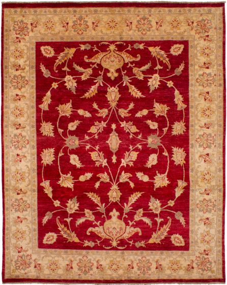 Afghan Chobi Finest 8'1" x 10'0" Hand-knotted Wool Rug 
