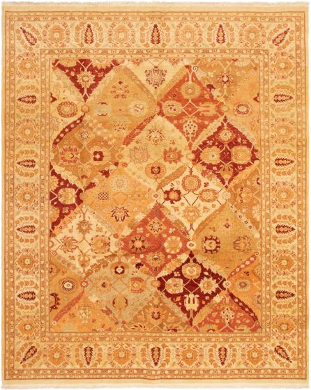 Pakistani Peshawar Oushak 8'2" x 9'10" Hand-knotted Wool Rug 