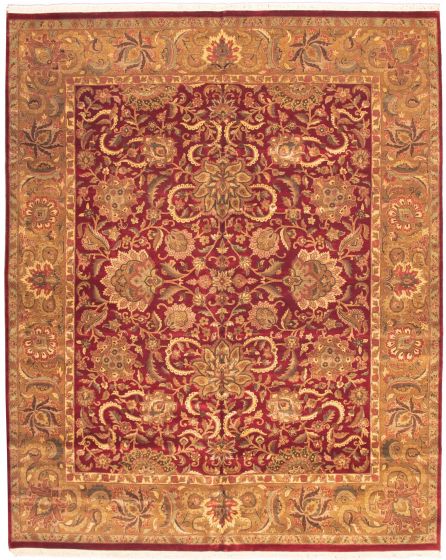 Indian Finest Agra Jaipur 12'1" x 15'2" Hand-knotted Wool Rug 