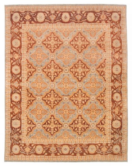 Indian Jamshidpour 7'9" x 9'10" Hand-knotted Wool Rug 