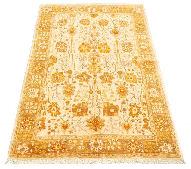 Pakistani Peshawar Oushak 6'1" x 9'2" Hand-knotted Wool Rug 