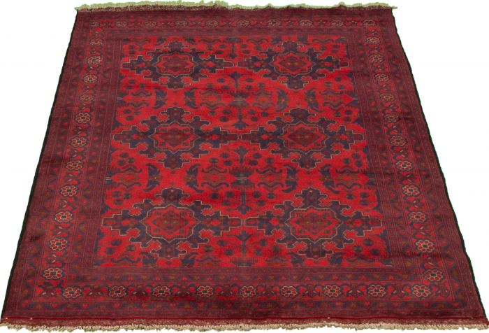 Afghan Finest Khal Mohammadi 4'4" x 6'6" Hand-knotted Wool Rug 