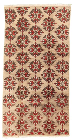 Tapis melis vintage 4'4" x 8'2" en laine