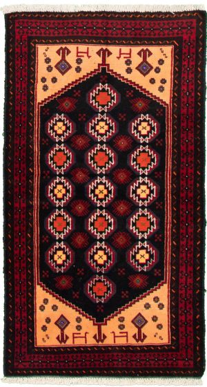 Afghan Rizbaft 3'3" x 6'0" Hand-knotted Wool Rug 