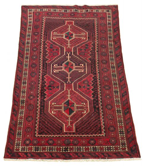 Persian Style 3'10" x 7'3" Hand-knotted Wool Rug 