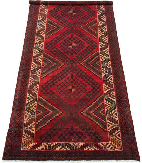 Persian Style 4'11" x 10'5" Hand-knotted Wool Rug 