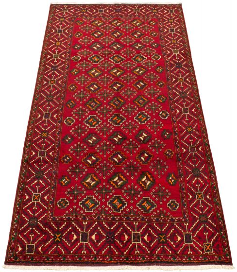 Persian Style 5'0" x 9'11" Hand-knotted Wool Rug 
