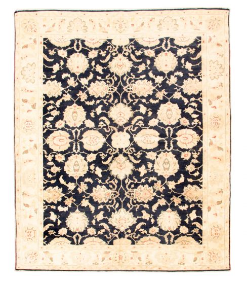 Turkish Antalya Vintage 9'1" x 10'11" Hand-knotted Wool Rug 