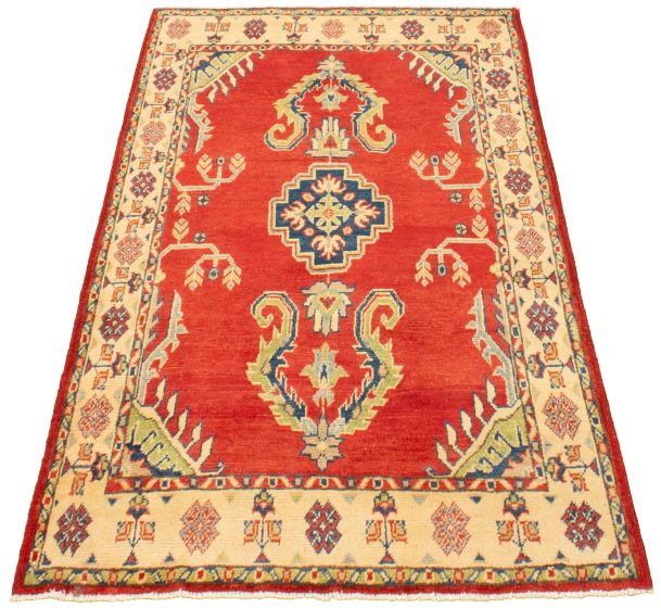 Afghan Finest Ghazni 3'10" x 5'2" Hand-knotted Wool Rug 
