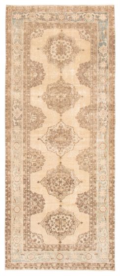 Turkish Anadol Vintage 4'7" x 11'1" Hand-knotted Wool Rug 