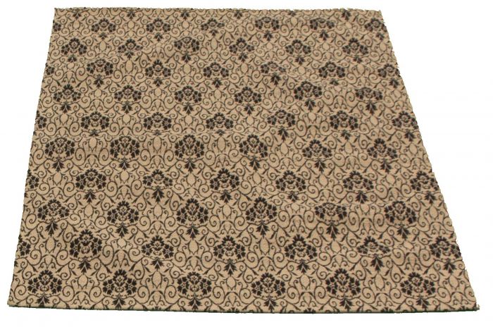Indian Collage 3'11" x 5'10" Handmade Chenille Rug 