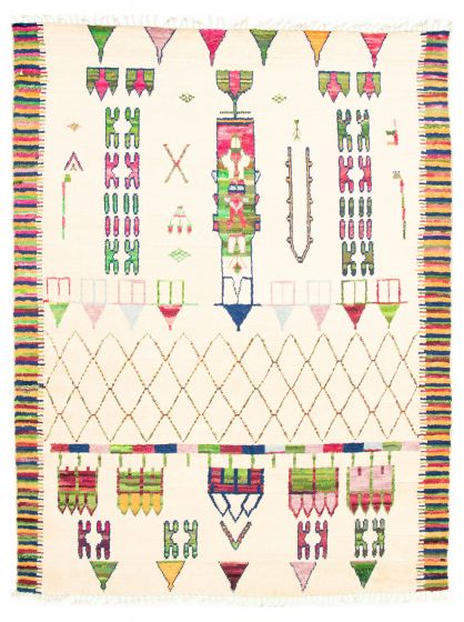 Pakistani Marrakech 7'11" x 10'5" Hand-knotted Wool Rug 