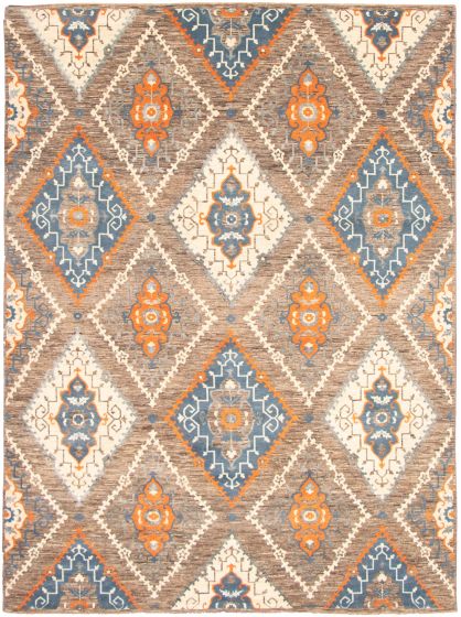 Pakistani Lahore Finest Collection 9'3" x 12'5" Hand-knotted Wool Rug 