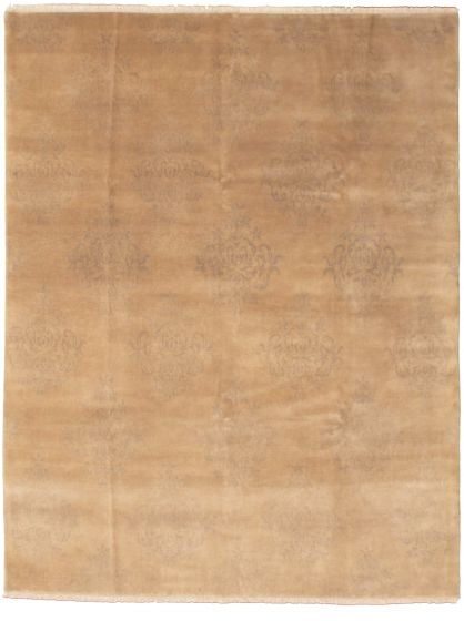 Indian Finest Agra Jaipur 7'5" x 9'10" Hand-knotted Wool Rug 