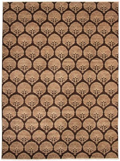 Pakistani Lahore Finest Collection 8'11" x 11'11" Hand-knotted Wool Rug 
