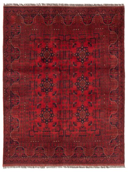 Afghan Finest Khal Mohammadi 4'11" x 6'4" Hand-knotted Wool Rug 