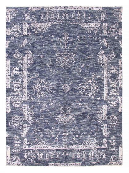 Indian Mystique 9'1" x 12'1" Hand-knotted Silk & Wool Rug 