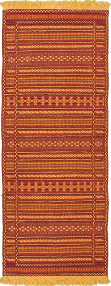 Turkish Ottoman Kashkoli 2'5" x 6'7" Flat-Weave Wool Tapestry Kilim 