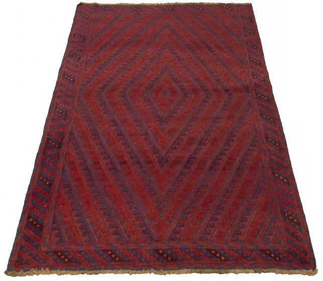 Afghan Tajik Caucasian 4'11" x 6'3" Hand-knotted Wool Rug 
