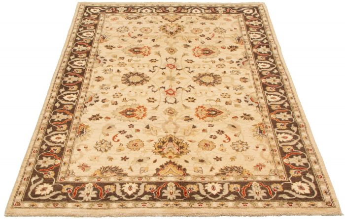 Afghan Chobi Finest 6'1" x 9'2" Hand-knotted Wool Rug 
