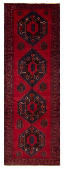 Afghan Teimani 4'4" x 12'10" Hand-knotted Wool Rug 