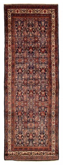 Persian Style 3'3" x 9'7" Hand-knotted Wool Runner Rug 
