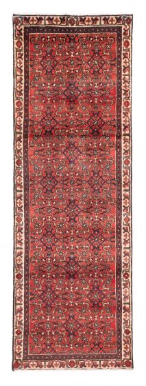 Persian Style 3'2" x 9'9" Hand-knotted Wool Runner Rug 