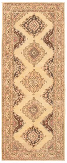 Turkish Anadol Vintage 4'10" x 12'6" Hand-knotted Wool Rug 