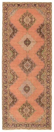 Turkish Anadol Vintage 4'11" x 13'1" Hand-knotted Wool Rug 