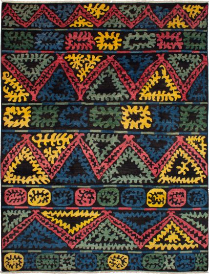 Indian Shalimar 9'0" x 11'10" Hand-knotted Wool Rug 
