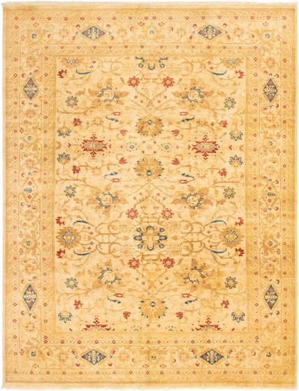 Indian Chobi Twisted 9'1" x 11'10" Hand-knotted Wool Rug 