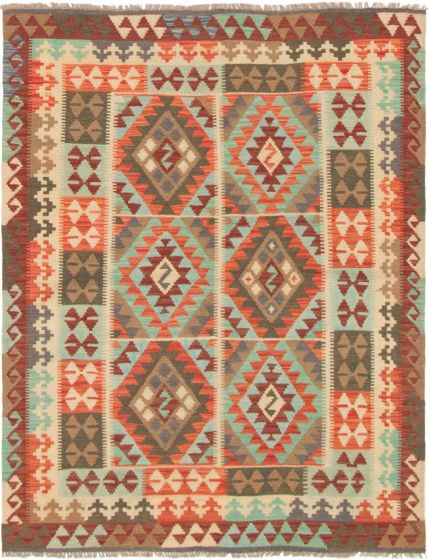 Kilim sivas 5'3" x 6'8" en laine