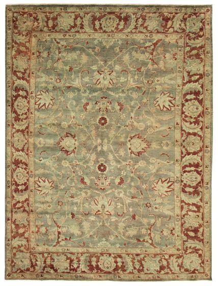 Pakistani Color Transition 8'11" x 11'9" Hand-knotted Wool Rug 