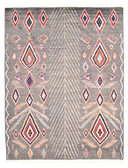 Pakistani Pak Finest Marrakesh 8'1" x 10'5" Hand-knotted Wool Rug 