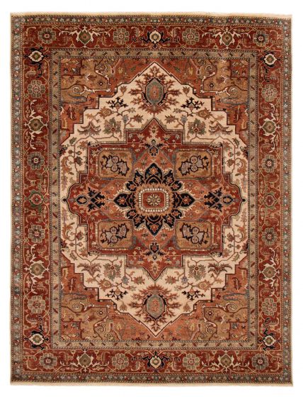 Indian Jules Sultane 8'10" x 11'8" Hand-knotted Wool Rug 