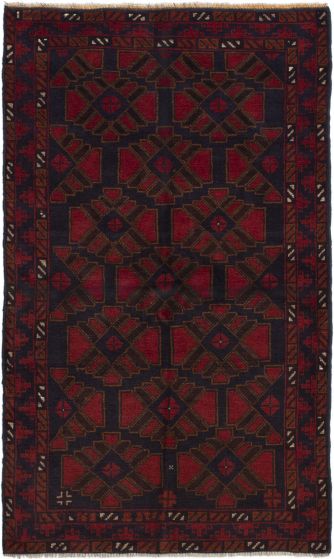 Afghan Teimani 3'5" x 6'0" Hand-knotted Wool Rug 