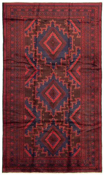 Afghan Teimani 6'3" x 11'1" Hand-knotted Wool Rug 