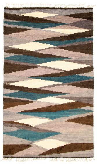 Pakistani Pak Finest Marrakesh 4'10" x 8'4" Hand-knotted Wool Rug 