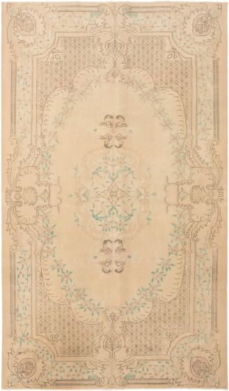 Turkish Antalya Vintage 5'5" x 9'6" Hand-knotted Wool Rug 
