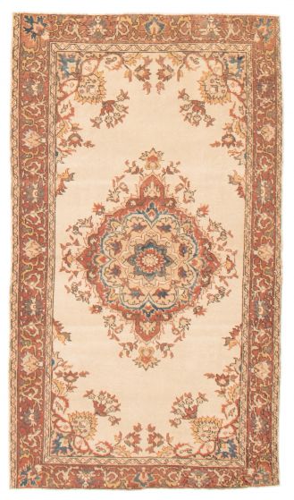 Turkish Antalya Vintage 3'10" x 6'9" Hand-knotted Wool Rug 